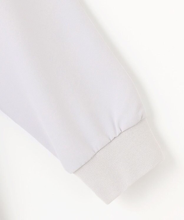 ANY SIS L 【洗える】2wayストレッチジョーゼットロゴ ロンT ラベンダー×カーブ