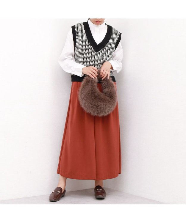 UNBILLION カカトゥ kakatoo / オーバルファーバッグ GY