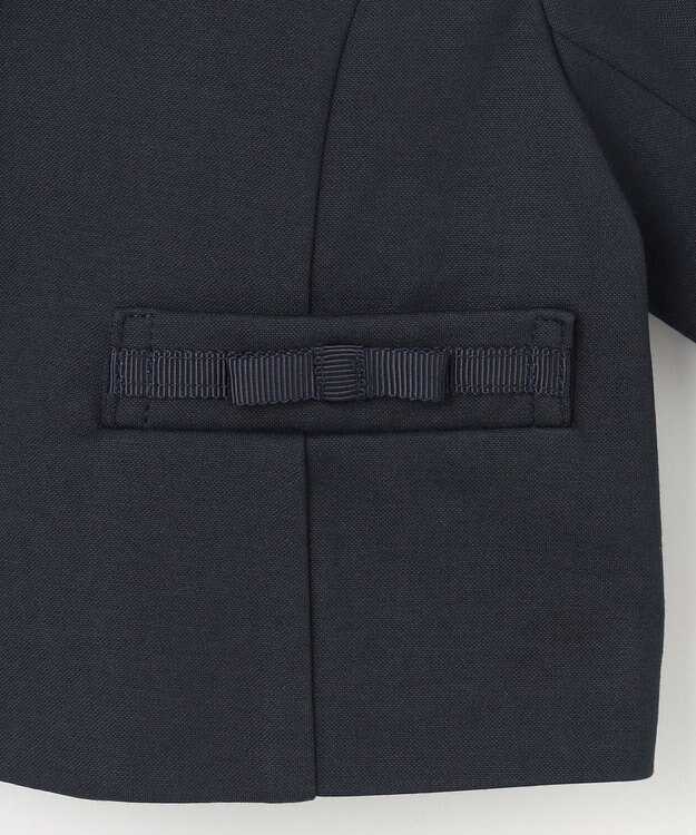 組曲 KIDS 【110-140㎝】ラウンドカラー ジャケット ネイビー系