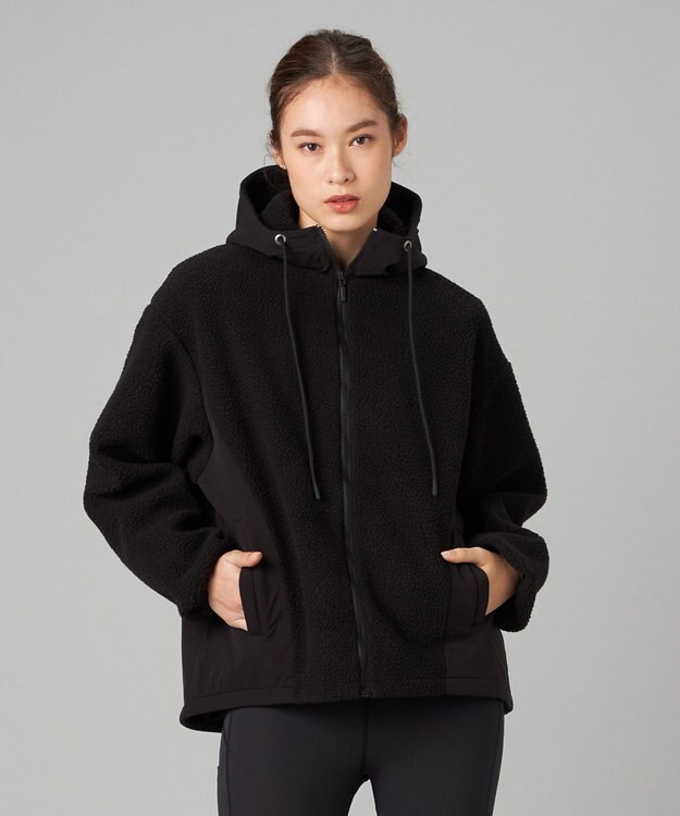 Chacott Chacott BALANCE ボアフルジップジャケット ブラック