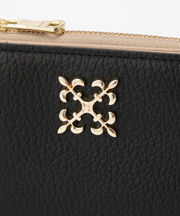 russet ＜お財布人気NO.1＞モノグラムプレートハーフウォレット(SO-376) Black/BE