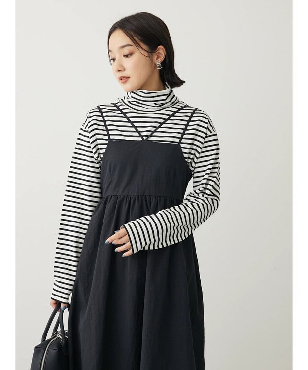 Green Parks ・ＥＬＥＮＣＡＲＥ　ＤＵＥ　バルーンキャミワンピース Black