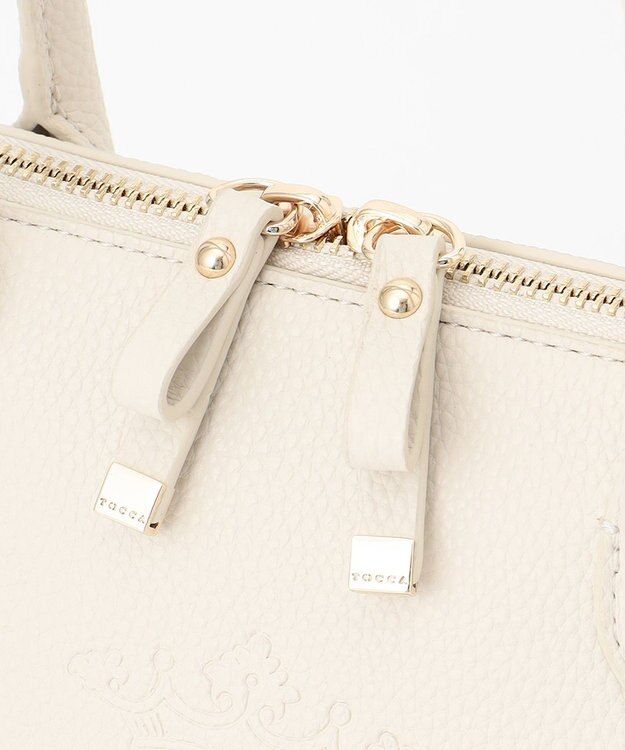 TOCCA CRESTA LEATHER POCHETTE ポシェット アイボリー系