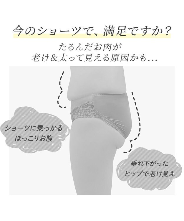 BRADELIS New York 【カヤビューティーラボ】ヒップUP!二分丈ショーツ24 補正 ローズベージュ