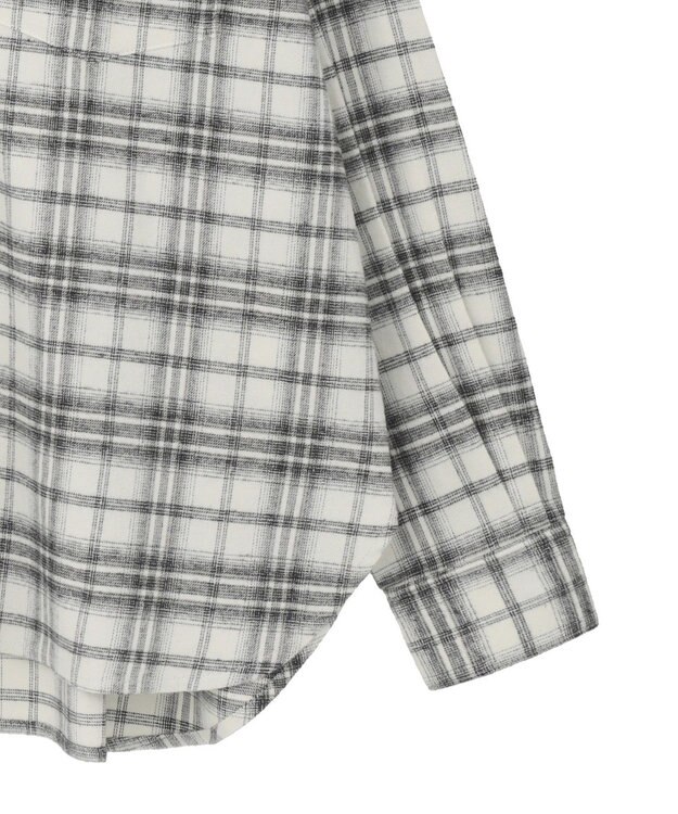 AMERICAN HOLIC ビエラ起毛チェックシャツ Ivory