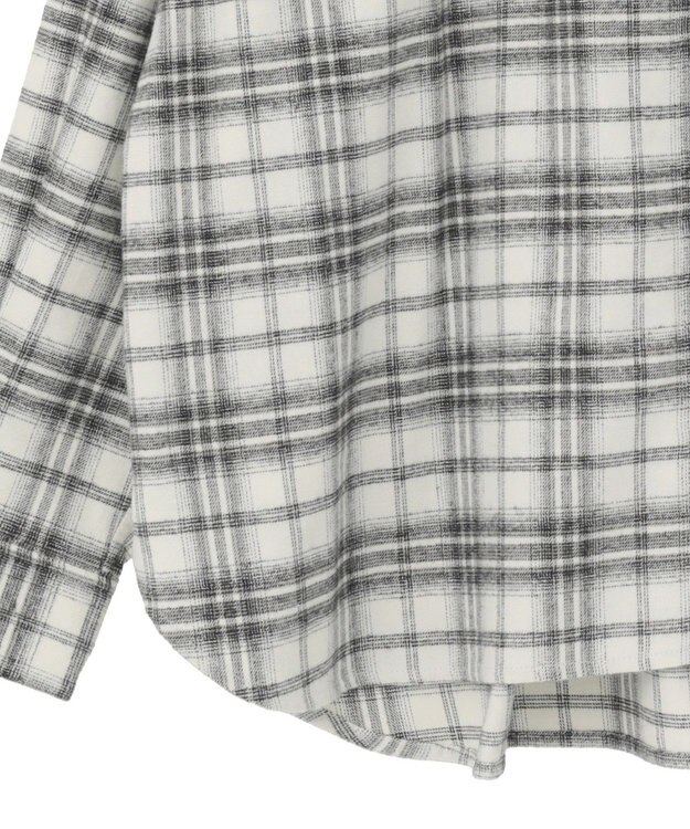 AMERICAN HOLIC ビエラ起毛チェックシャツ Ivory