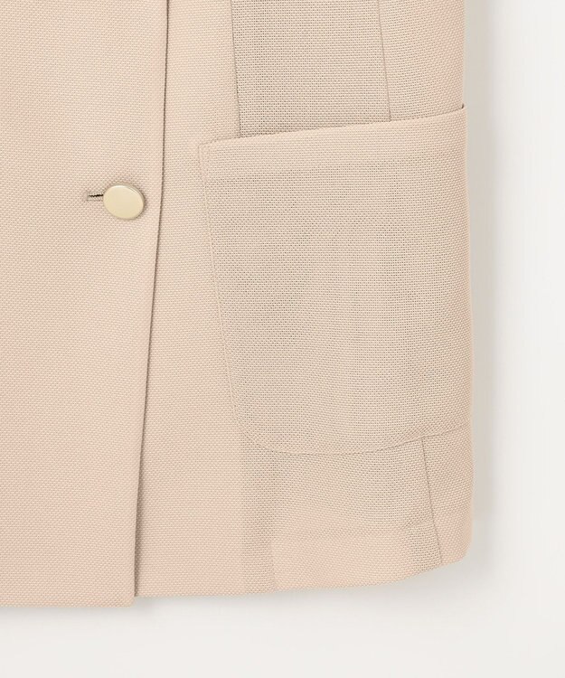 ANY SIS 【吸水速乾・洗える】シアーメッシュ ジャケット ライトベージュ