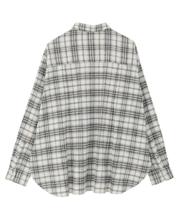 AMERICAN HOLIC ビエラ起毛チェックシャツ Ivory