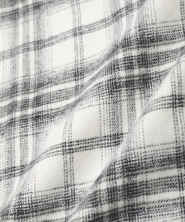 AMERICAN HOLIC ビエラ起毛チェックシャツ Ivory