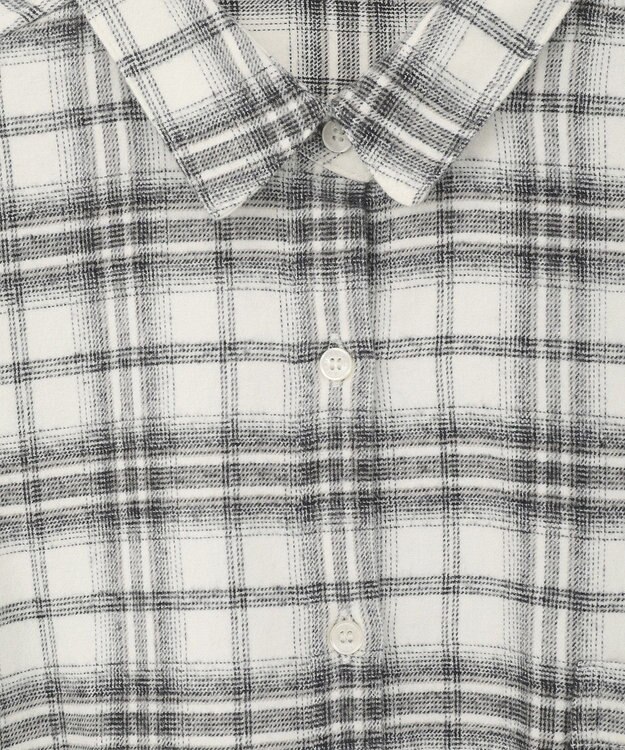 AMERICAN HOLIC ビエラ起毛チェックシャツ Ivory