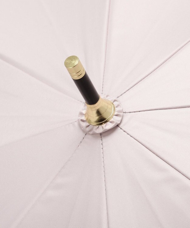 Maison de FLEUR 《晴雨兼用》遮光&UV CUT フリル傘 Pink