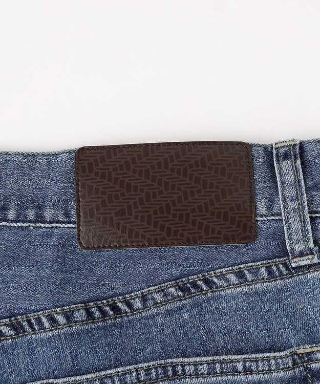 JOSEPH ABBOUD 【JAPANファブリック/ストレッチ/軽量】ライトオンス ストレッチ デニム パンツ サックスブルー系