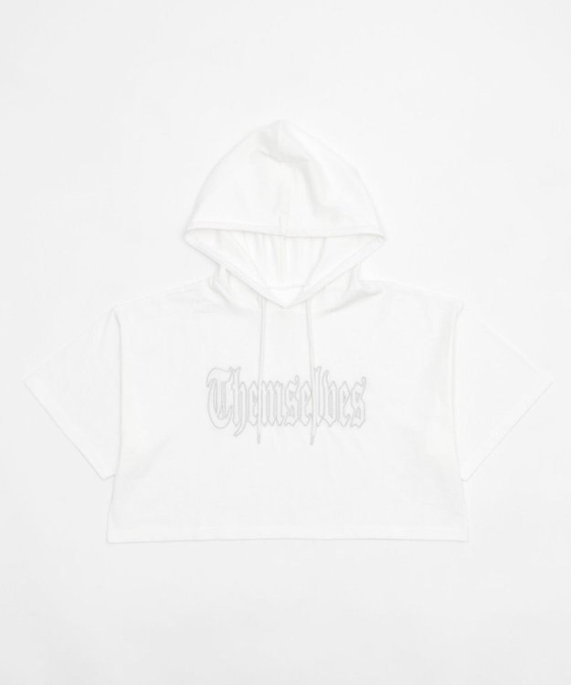 WEGO グラフィックフードショートT ホワイト