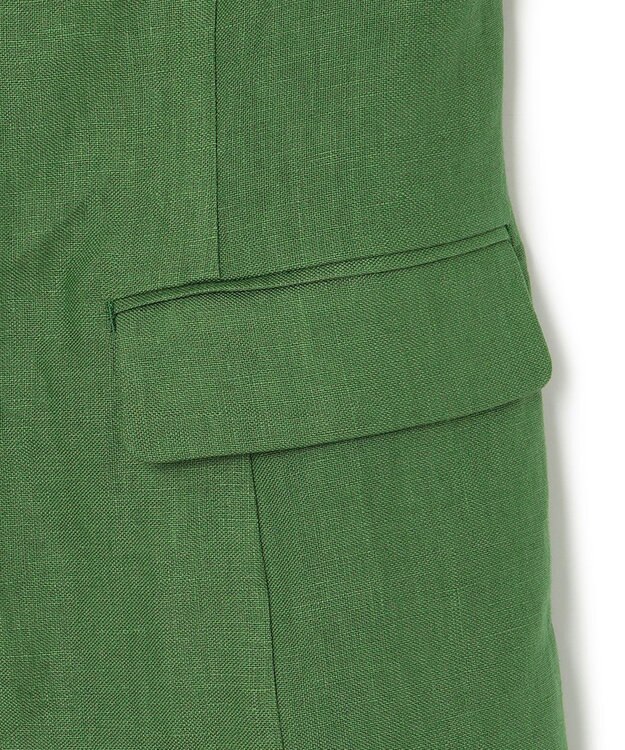 uncrave リネンオックスフォード ジレブラウス グリーン