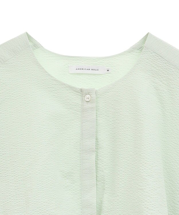 AMERICAN HOLIC サッカーティアードロングブラウス Light Green