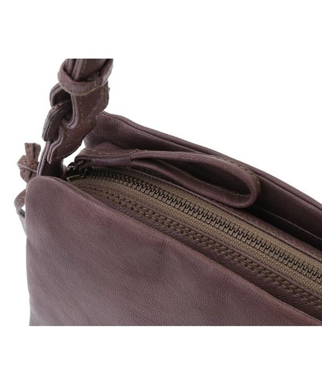 genten ゴートベーシック B5ショルダーバッグ グレー