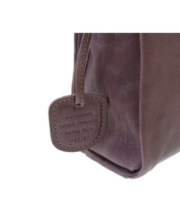 genten ゴートベーシック B5ショルダーバッグ グレー
