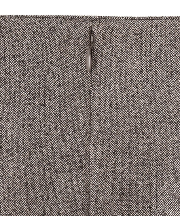 ICB L シックツイード スカート ブラウンミックス系