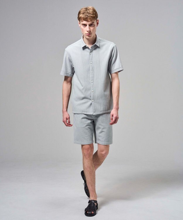 JOSEPH HOMME 【新型】トリコサッカーストレッチ ドロスト付ショートパンツ / BERMUDA ＜新色＞ライトグレー系