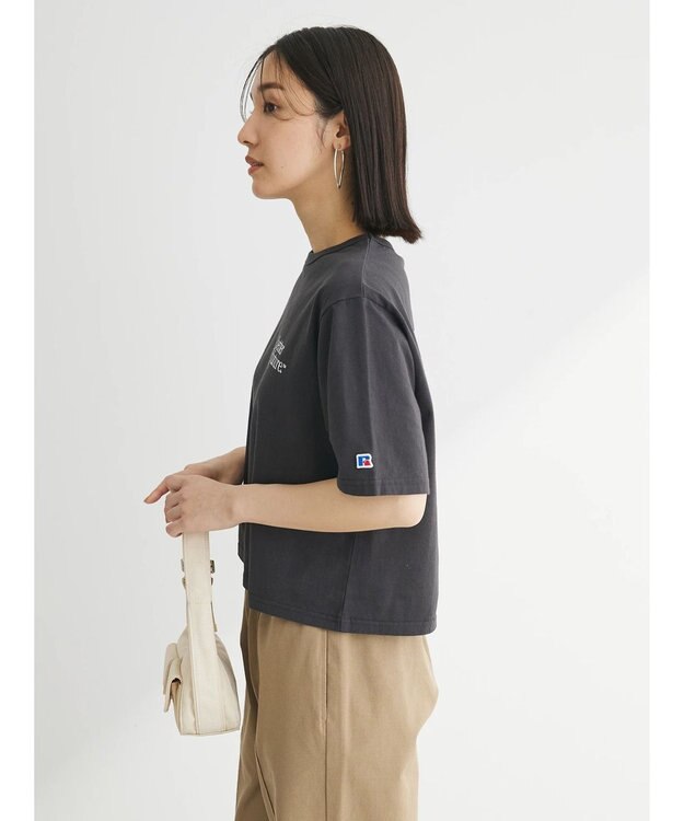 Green Parks ■別注ＲＵＳＳＥＬＬ　ＡＴＨＬＥＴＩＣ　ショート丈ｐｔＴ Charcoal Gray