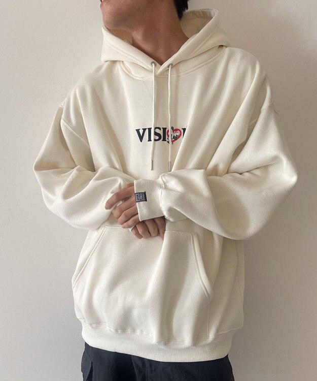 WEGO VISIONゴーストグラフィックプルパーカー ホワイトアイボリー