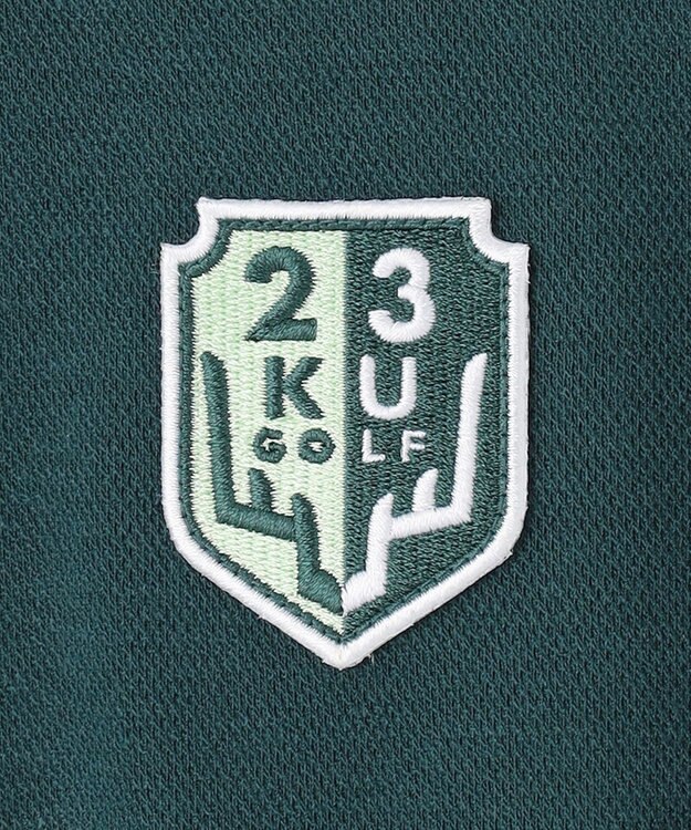 23区GOLF 【MEN】【吸湿発熱】グランサーモカノコ ポロシャツ ダークグリーン系