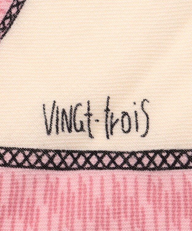 23区 【WEB&一部店舗限定】ウールカシミヤ デザイン ストール アイボリー系