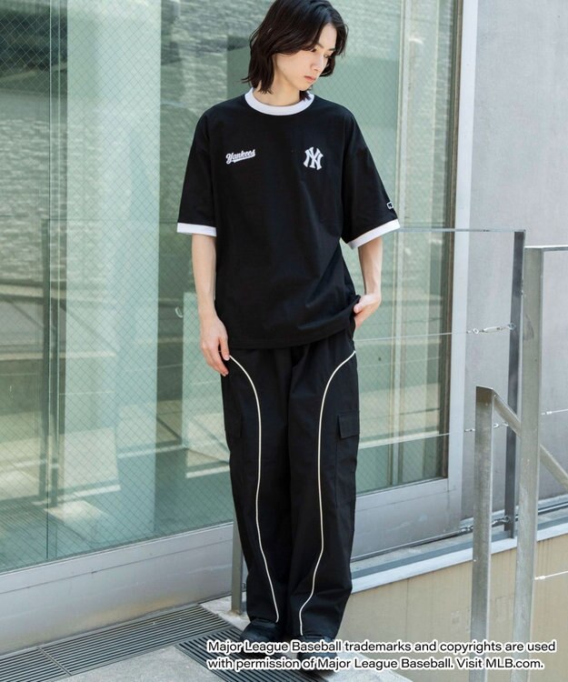 WEGO 【ユニセックス着用ITEM】別注MLBリンガーグラフィックT（SS） ブラック