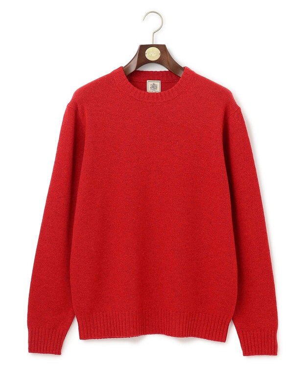 J.PRESS MEN 【WEB限定】クルーネックニット レッド系
