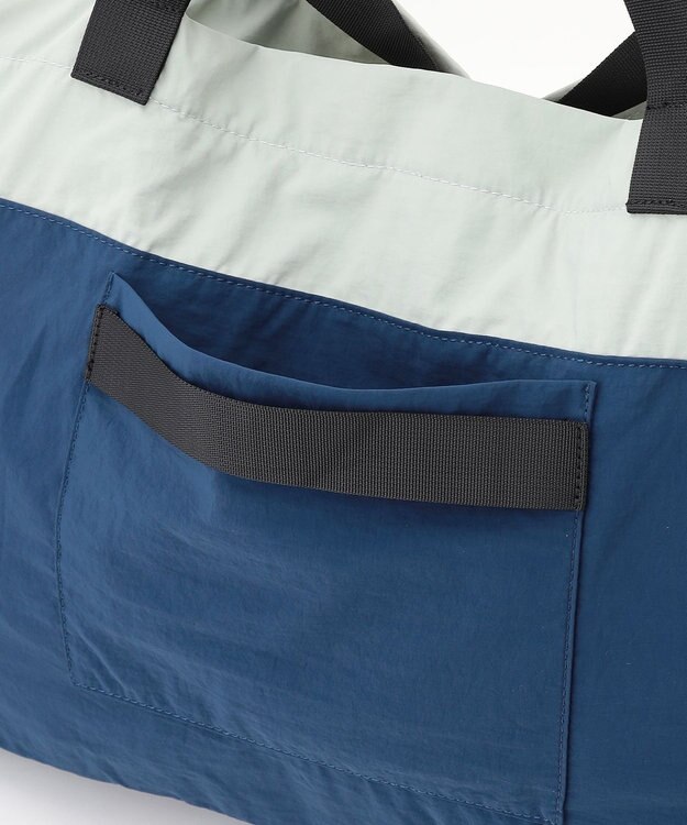 LA BAGAGERIE 【MONICA】ダブルハンドル　パッカブルビッグバッグ ネイビー