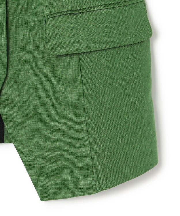 uncrave リネンオックスフォード ジレブラウス グリーン