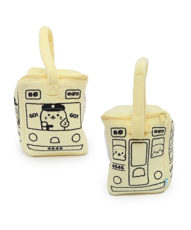 Mother garden しろたん ついてきちゃうしろたん マスコット 《おのぼりたん 電車キャリー》 おのぼりたん 電車キャリー