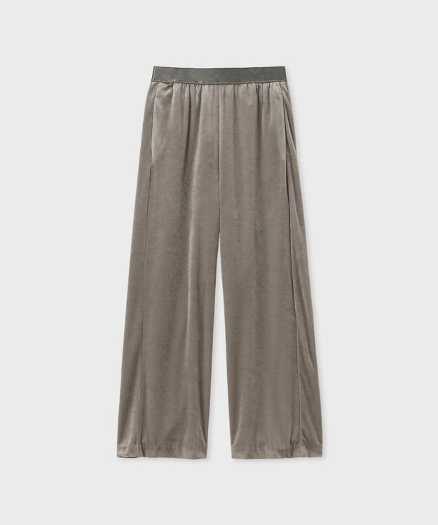 Paul Smith マットベロア ワイドパンツ グレイッシュベージュ