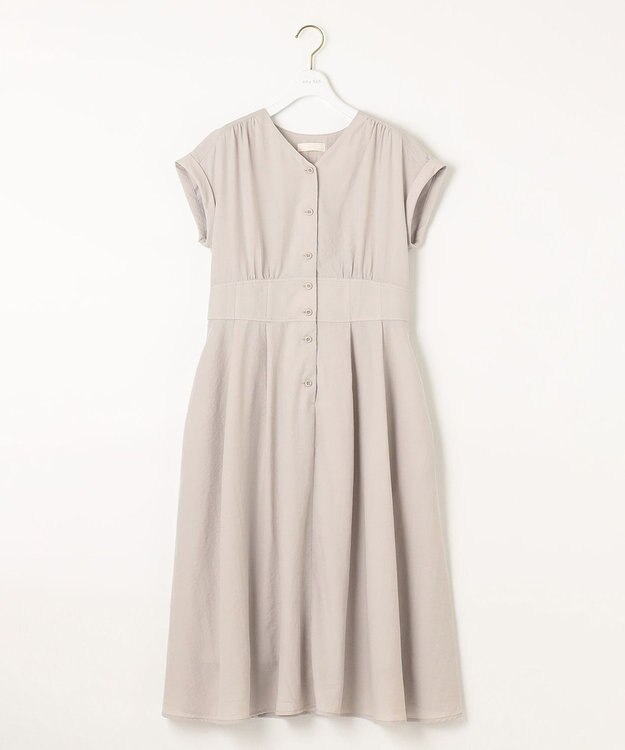 ANY SIS 【撥水・UVカット・速乾】ハイウエスト ワンピース アイボリーベージュ