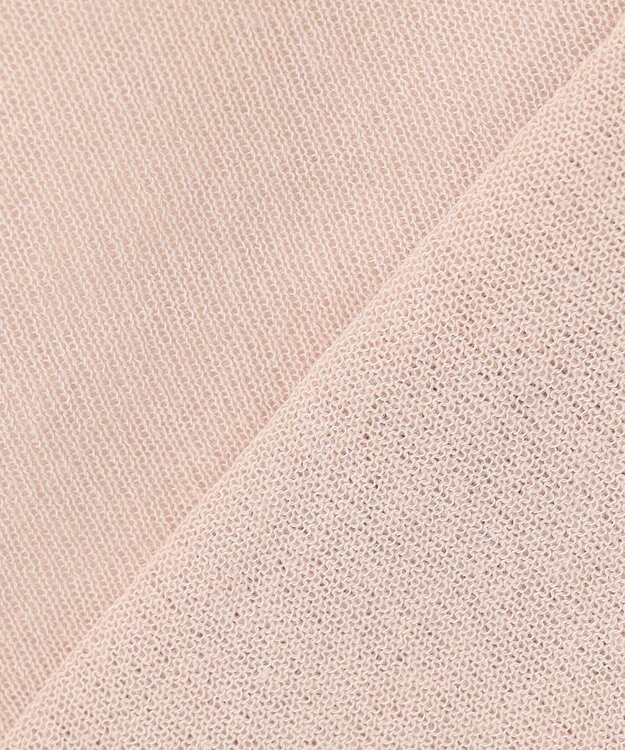 J.PRESS LADIES S 【洗える】LINEN MIX SHEER Vネック カーディガン ベージュ系