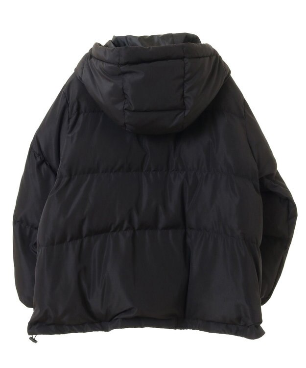 earth music&ecology フーディーパファーブルゾン ブラック