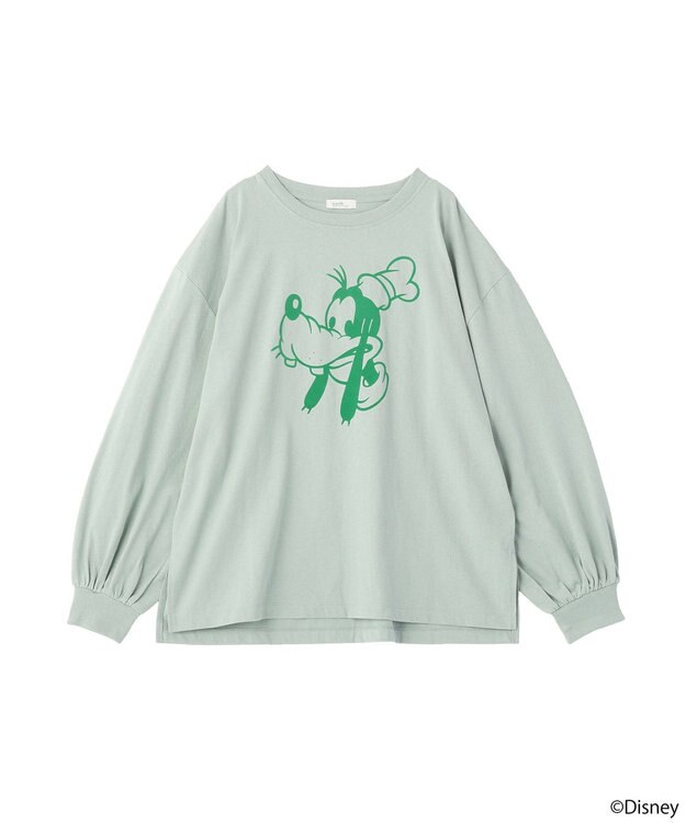 earth music&ecology 【予約】【綿100％】Disney/アソートプリントロンTEE グリーン