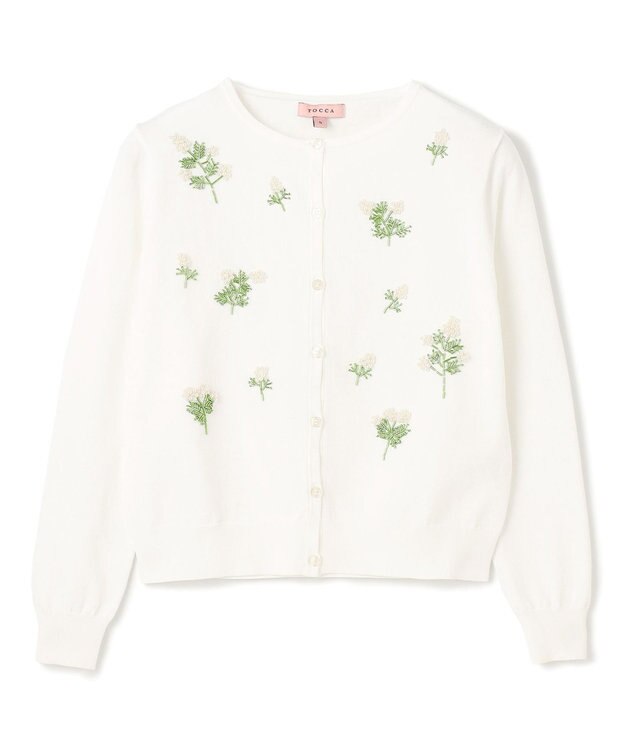 TOCCA 【洗える】LITTLE MIMOSA カーディガン オフ系