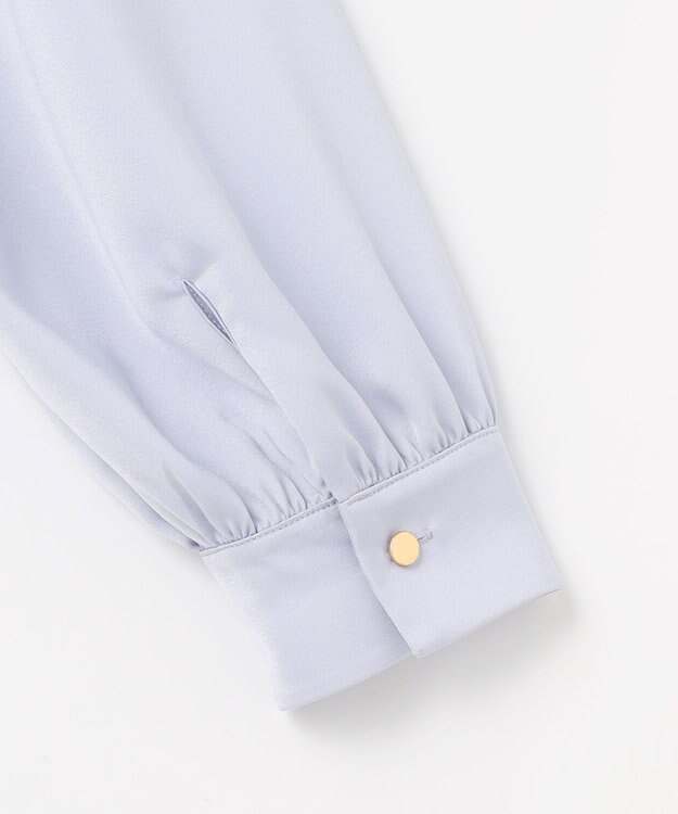 ANY SIS 【4WAY】長袖 ボウブラウス ライトブルー