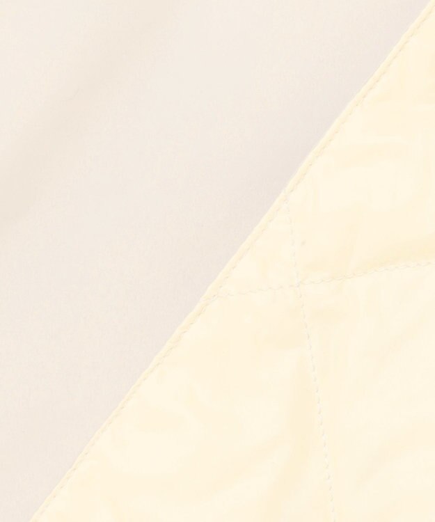 UNFILO L 【自宅で洗濯OK / ファー襟取り外し可能】TAIONコラボ ボア襟 リバーシブルダウン アイボリー