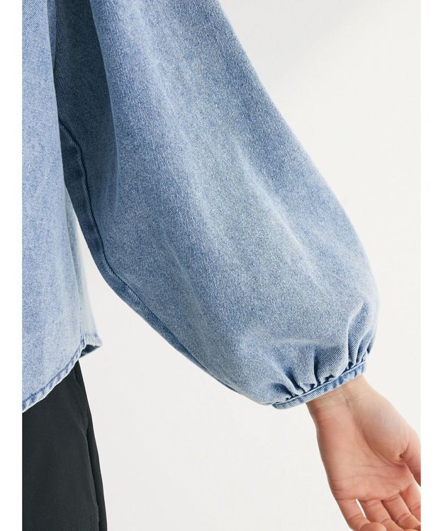 Green Parks ・ｆｕｒｒｙ　ｒａｔｅ　デニムシャツジャケット Light Indigo