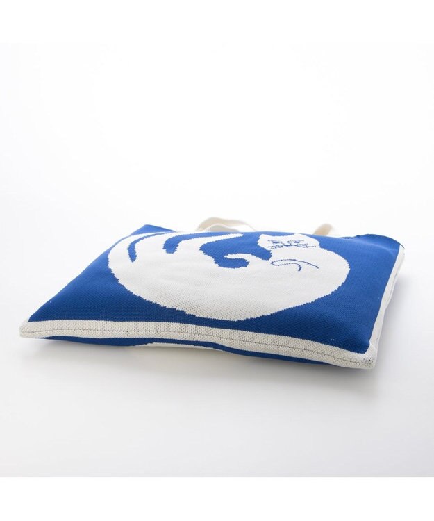 UNBILLION カシュカシュ cachecache / アニマルモチーフニットトート ブルーミックス