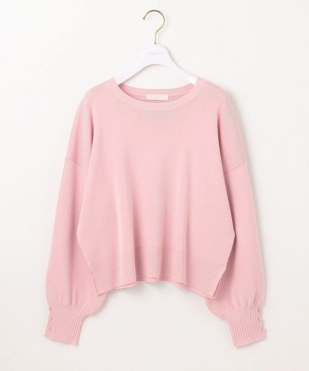 ANY SIS L 【花粉対策】ドルマン ニット ペールピンク