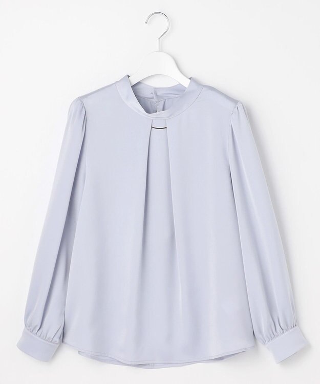 ANY SIS 【4WAY】長袖 ボウブラウス ライトブルー