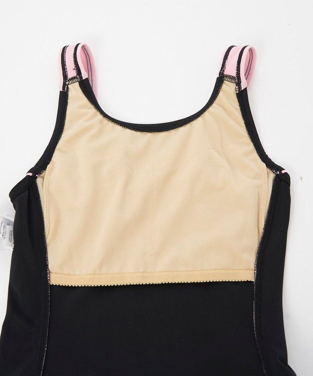 OP／FILA 【FILA】スクールワンピース水着 ブラック×ピンク