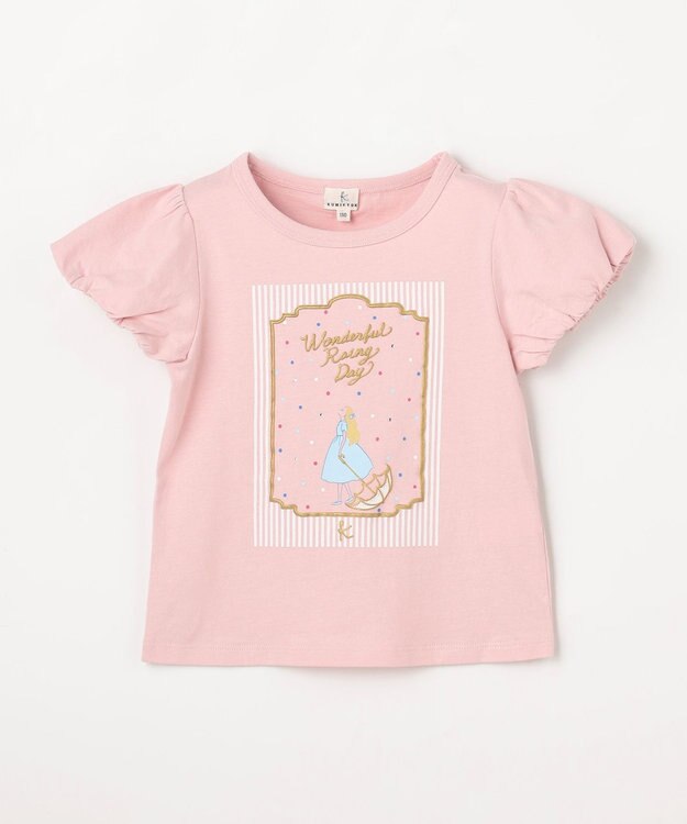 組曲 KIDS 【110-140㎝】 wonderful rainy day Tシャツ ピンク