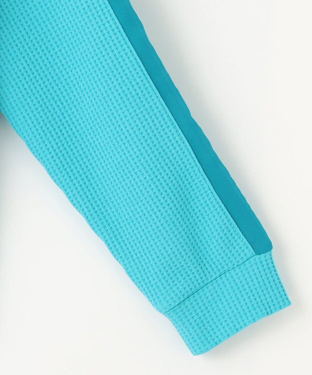 23区GOLF 【WOMEN】【UVケア】テクニカルワッフル フーディ ターコイズブルー系