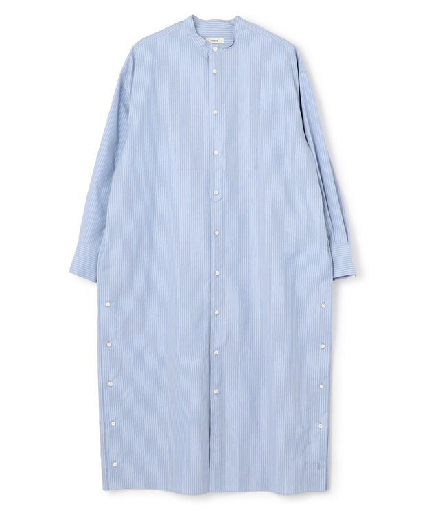 NAVE 【ReNAVE・セットアップ可/洗える/接触冷感/UVケア】コットンポリブロード ワンピース サックスブルー系1