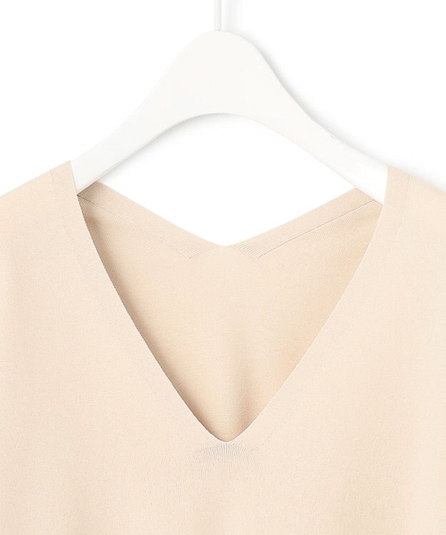 ICB 【WEB限定カラーあり・洗える】シンセティックハイゲージ Vネックプルオーバー ベージュ系