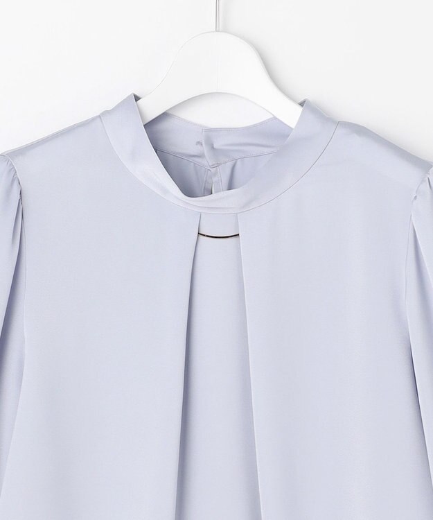 ANY SIS 【4WAY】長袖 ボウブラウス ライトブルー